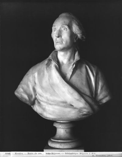 ジャンバティストドピケ（1729-86）マルケスドメハネス（1729-86）1786（大理石） 作： Jean Antoine Houdon
