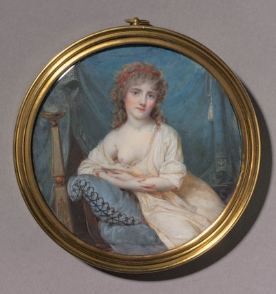 ソファーでリクライニングする女性の肖像、c。 1804年。 作： Jean Antoine Laurent