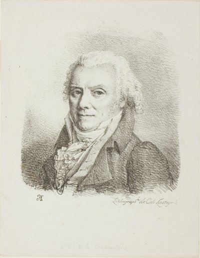 暗い布のコートを着た自画像 作： Jean Antoine Laurent