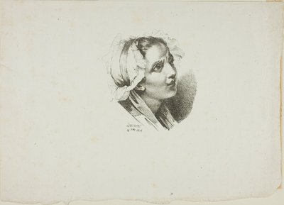 若い女の子の頭の研究 作： Jean Antoine Laurent