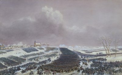 エイラウの戦い 1807年2月8日 （水彩・紙 作： Jean Antoine Simeon Fort
