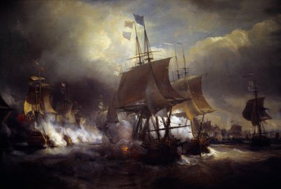 アメリカ独立戦争。"Battle naval d