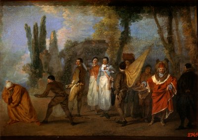 医師に対する風刺、c1708 作： Jean Antoine Watteau