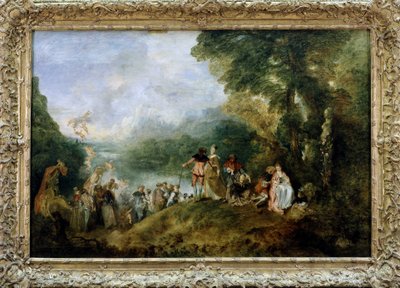 アントワーヌ・ワトーによる「キテラ島への乗船」または「キテラ島への巡礼」。 作： Jean Antoine Watteau