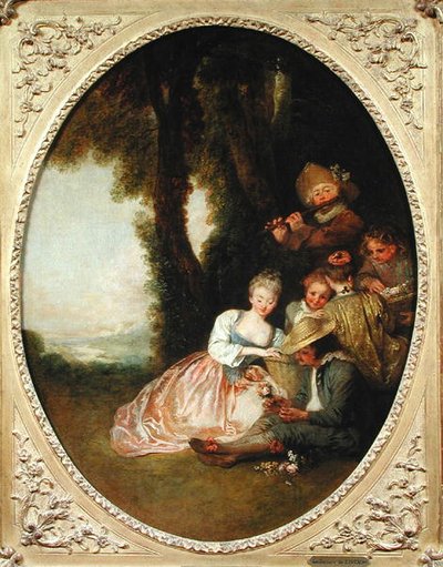 コンサートシャンペトル、1715 作： Jean Antoine Watteau