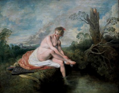 入浴中のダイアナ 作： Jean Antoine Watteau