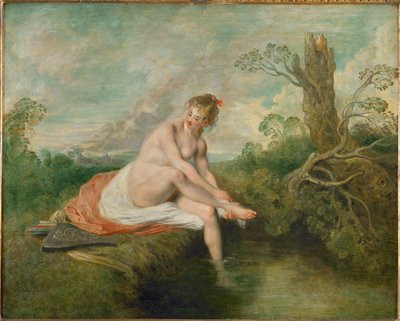 Diane au bain - ダイアナの入浴... 作： Jean-Antoine Watteau
