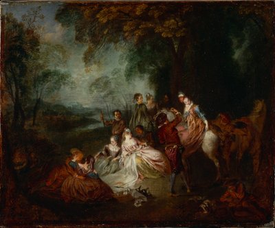 フェテシャンペトル 作： Jean Antoine Watteau