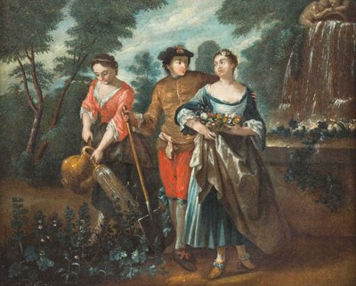 ドイツ語：学園ノーブル・ラブ・カップル 作： Jean-Antoine Watteau