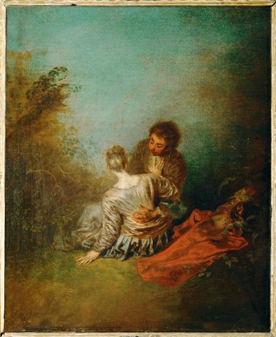 Le Faux Pas ... 作： Jean-Antoine Watteau