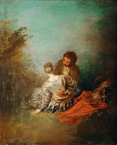 Le Faux Pas誤った前進 作： Jean Antoine Watteau