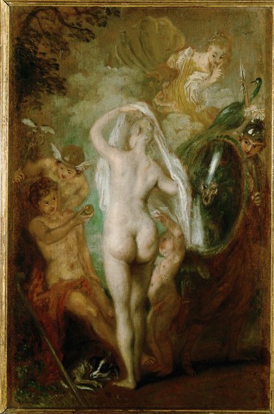 パリの審判 作： Jean-Antoine Watteau