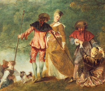 Cythera島への巡礼（Embarkation for Cythera（Cythere）として知られています。 作： Jean Antoine Watteau