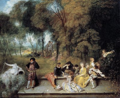 愛の快楽 作： Jean-Antoine Watteau