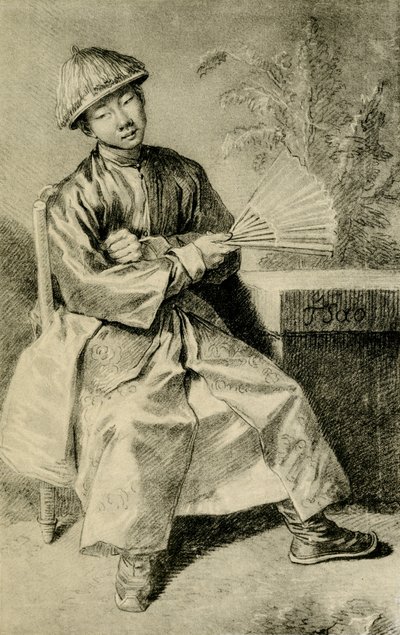 中国のTSaoの肖像 作： Jean Antoine Watteau