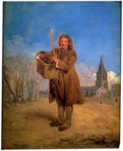 マーモットのいるサボヤード、1716年。 作： Jean Antoine Watteau