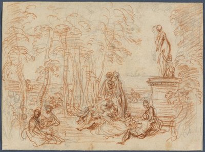 愛の饗宴』の習作 作： Jean Antoine Watteau