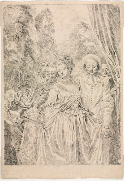 衣装はイタリアン 作： Jean Antoine Watteau