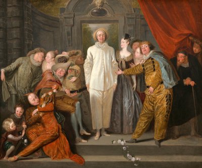 イタリアのコメディアン、1720年頃 作： Jean Antoine Watteau