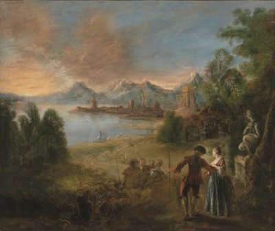 キュテラ島への巡礼（油彩・カンヴァス） 作： Jean-Antoine Watteau