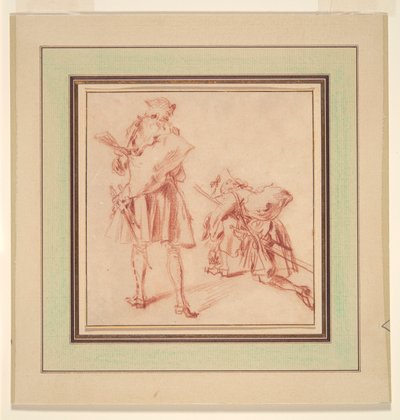 2人の新兵 作： Jean Antoine Watteau
