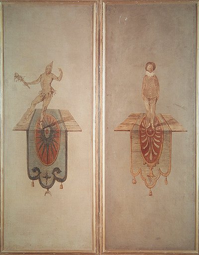 ピエロ（右）とフー（左） 作： Jean Antoine Watteau