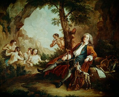 Antoine de la Roqueの肖像 作： Jean Antoine Watteau