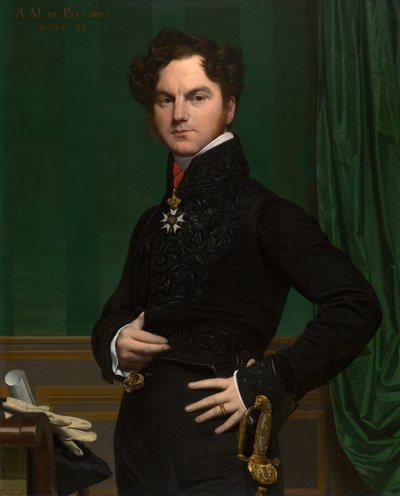 パストレット伯アメデ＝ダヴィッド 作： Jean Auguste Dominique Ingres