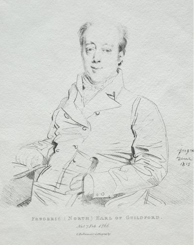 フレデリックギルフォード伯5年、1815年。 作： Jean Auguste Dominique Ingres