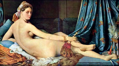 フランス語：La grande odalisque グランド・オダリスク 作： ジャン・オーギュスト・ドミニク・アングル