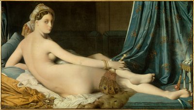 大オダリスク ジャン・オーギュスト・ドミニク・アングル（1780-1867）の絵画 1814年 薄さ0,91×1,62m - 大オダリスク。ドミニク・アングル（1780-1867）の絵画 作： Jean Auguste Dominique Ingres