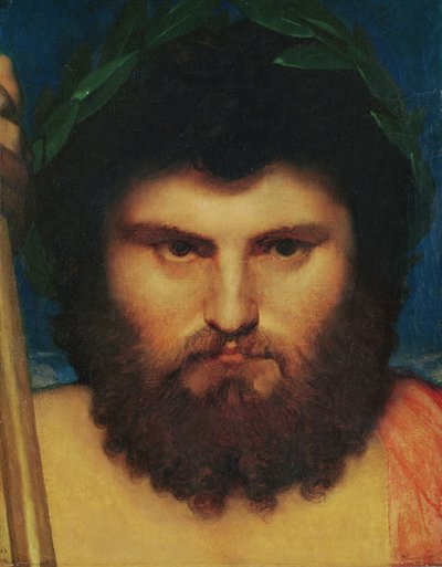 木星の頭、木星とテティスの研究、1810 作： Jean Auguste Dominique Ingres