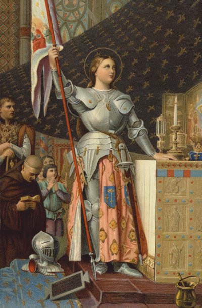 1429年、チャールズ7世の戴冠式でのジャンヌダルク 作： Jean Auguste Dominique Ingres