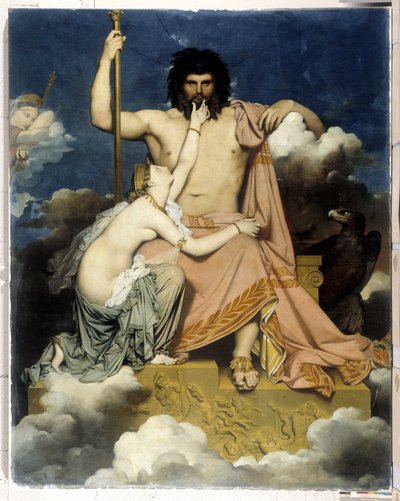 木星とテティス 作： Jean Auguste Dominique Ingres