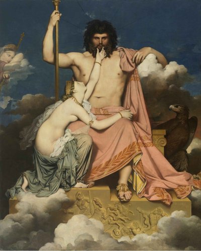 木星とテティス、1811年。 作： Jean Auguste Dominique Ingres