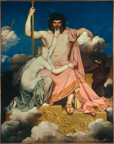 ジュピターとテティス ジャン・オーギュスト・ドミニク・アングル（1780-1867）の絵画 1811年 日。3,2x2,6 m エクス・アン・プロヴァンス、グラネ美術館 作： Jean Auguste Dominique Ingres