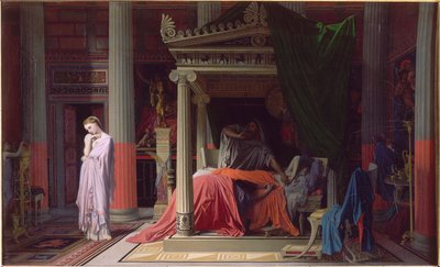 アンティオコス病、またはアンティオコスとストラトニツェ 作： Jean Auguste Dominique Ingres