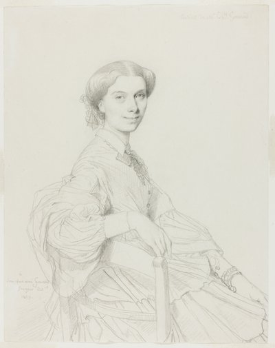 シャルル・グノー夫人 作： Jean Auguste Dominique Ingres