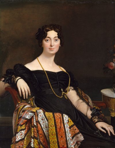 マダムジャックルイルブランフランソワーズポンスレ、1788〜1839年、1823年。 作： Jean Auguste Dominique Ingres