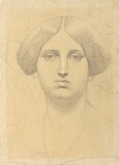 モイテシエ夫人 作： Jean Auguste Dominique Ingres