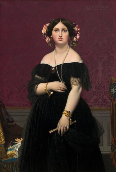 モワテシエ夫人 作： Jean Auguste Dominique Ingres