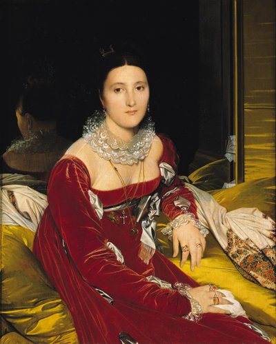1814〜16年、セノンヌ夫人 作： Jean Auguste Dominique Ingres