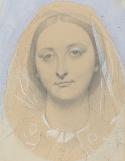 ミス・マリー・ド・ボーダーリュー(?) 作： Jean Auguste Dominique Ingres