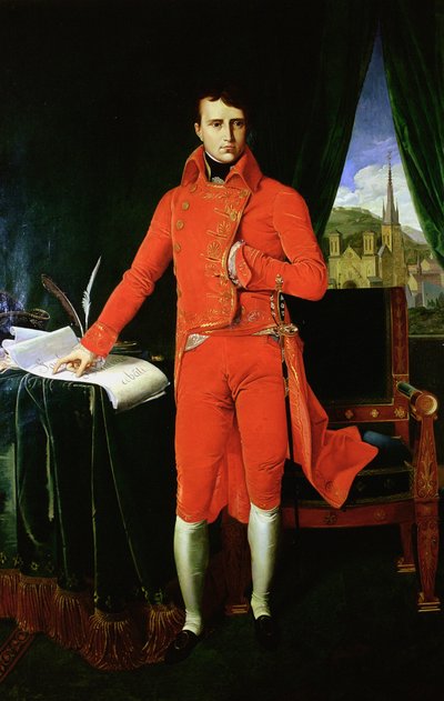 ナポレオンボナパルト第一領事、1803-1804 作： Jean Auguste Dominique Ingres