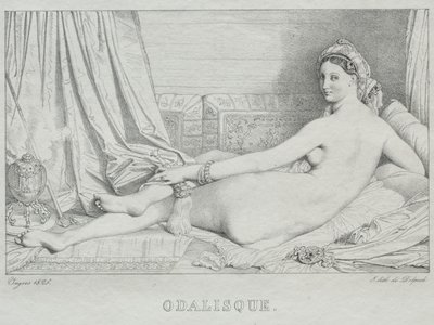 オダリスク 作： Jean Auguste Dominique Ingres