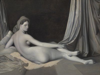 グリザイユのオダリスク、ca。 1824-34。 作： Jean Auguste Dominique Ingres