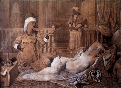Odalisqueàl "Jean Auguste DominiqueIngresによるスレーブ描画 作： Jean Auguste Dominique Ingres
