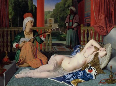 オダリスク ウィズ スレーブ 作： Jean Auguste Dominique Ingres