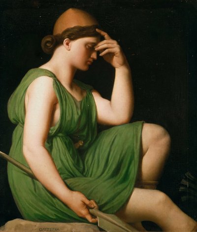 オデュッセウス。ホーマーの勝利のための研究、c。 1850 作： Jean Auguste Dominique Ingres