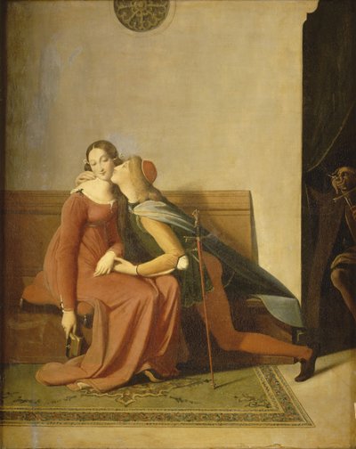 パオロとフランチェスカ 作： Jean Auguste Dominique Ingres